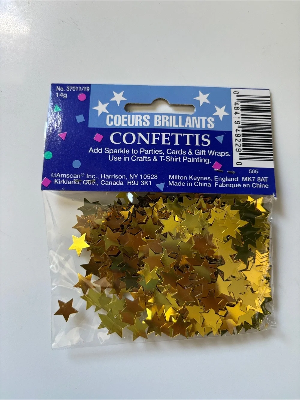 Amscan Gold Star Stardust Confetti Pack